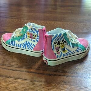 Little Kids Minnie and Mickey Disney High-Top Vans, Size 10.5